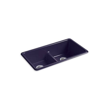 Kohler Iron/Tones 33 Dbl Equal Kitchen Sink 5312-DGB